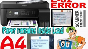 Epson L5190 scanner error 100077