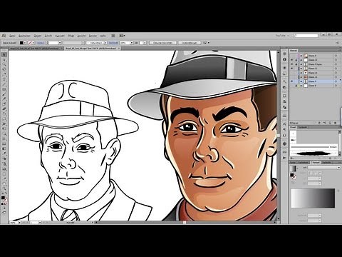Drawing and Coloring Tutorial for Adobe Illustrator