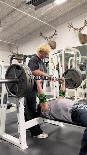 Man Drops Barbell Onto Chest During Bench Press Attempt