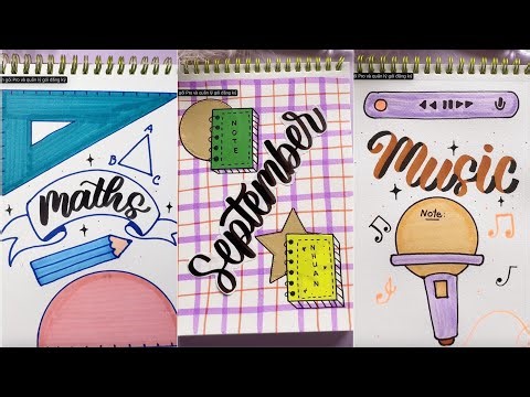 4 Aesthetic Front Page Ideas | Cute & Creative Notebook Covers