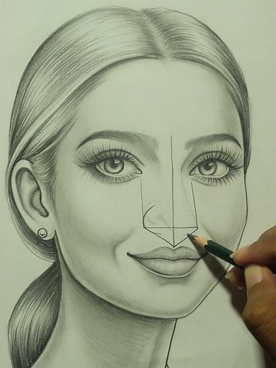 how to draw a face