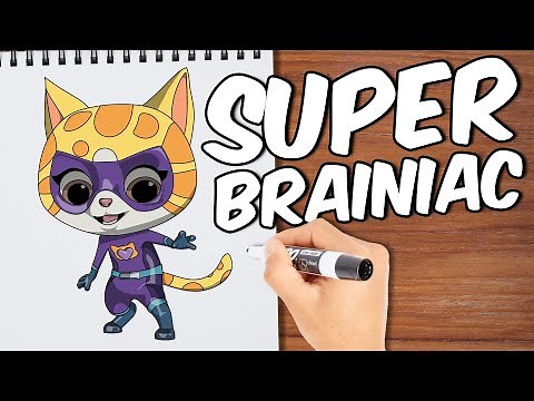 How to Draw Sparks from Disney Junior's Superkitties