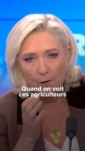 100K views · 65K reactions | J’aimerais dénoncer ces écologistes stupides qui font toujours preuve d’une agressivité inouïe à l’égard des agriculteurs. Non, les éleveurs ne considèrent pas leurs animaux comme des outils de production. Ils les font naître, les élèvent avec amour et avec attention. | Marine Le Pen | Facebook