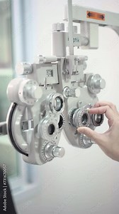 Phoropter eye exam