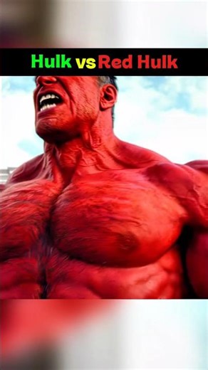 Secret🤫! RED HULK vs HULK🤐#marvel #hulk