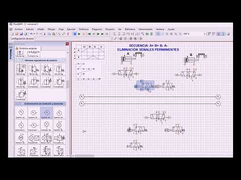 Neumática: Secuencia A+ B+ B- A-