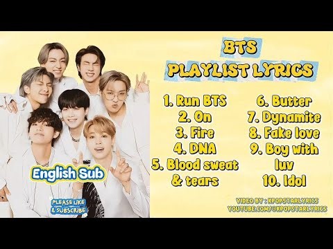 BTS (방탄소년단) Playlists english lyrics english subtitles