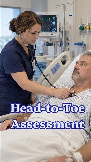 Head-to-Toe Assessment Made Simple 🩺 #Nursing #NurseTips #HeadToToeAssessment #newnurse #nurselife