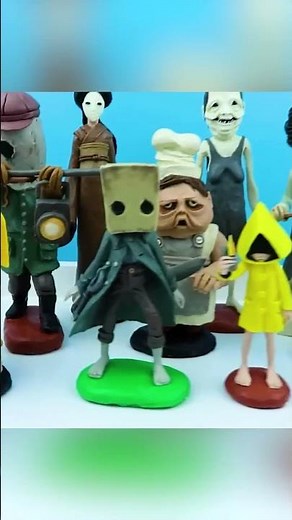 All Little Nightmares Characters 1, 2 & 3 Made from Clay