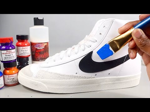 How To Customize NIKE BLAZERS!🎨👟 (EASY)