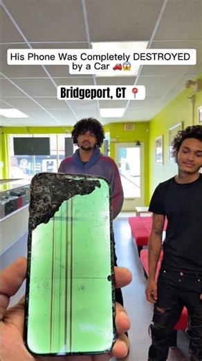 His iPhone Got RUN OVER By a Car 😱 #shorts #moneytalkswireless