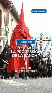 24K views · 340 reactions | La procession de la Sanch est de retour ce vendredi 18 avril. 珞 Comme à son habitude, elle démarrera de l'église Saint-Jacques de Perpignan à 15h  Savez-vous en quoi consiste cette tradition religieuse catalane ? #LaSanch #Perpignan #Tradition #Religion #Pâques | L'Indépendant | Facebook