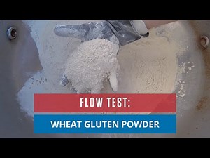 MATERIAL FLOW TEST: WHEAT GLUTEN POWDER | AirSweep Material Flow Aid | Bin Discharger Working