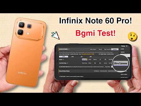 Infinix Note 60 Pro 5g Pubg Test⚡Infinix Note 60 Pro 5g Bgmi Test⚡Graphics Test.!🤯
