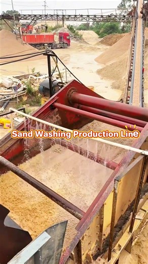 One-stop sand washing production line: stable output and low failure rate. #MiningEquipment#fyp