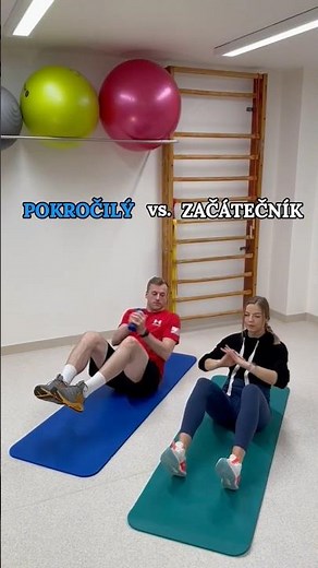 Začátečník vs. pokročilý: 4 cviky na břicho