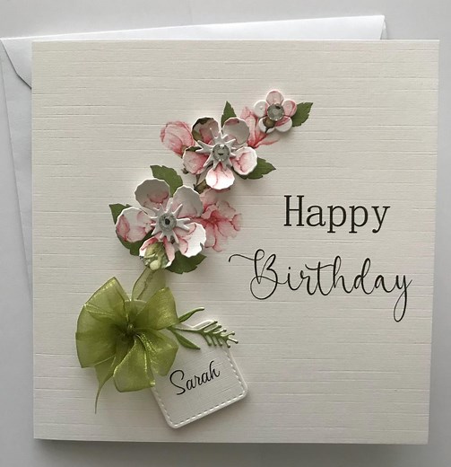3D Personalised Birthday Card, Handmade in the UK - Etsy UK