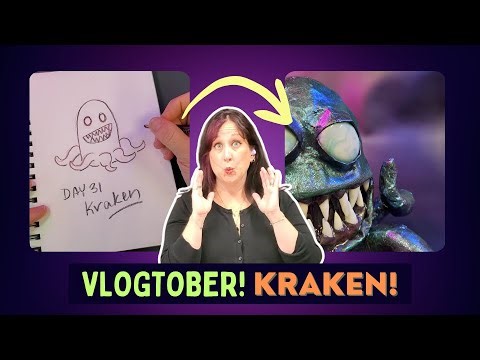 31 Monsters - How to Make a Paper Mache Kraken - Vlogtober Day 31