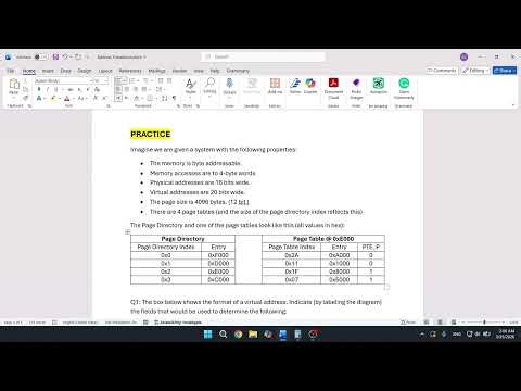 Memory Address Translation Explained | Virtual Address to Physical Address Example