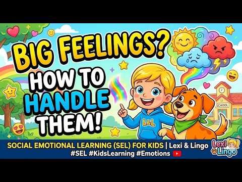 How to Handle Big Feelings! 🌈 Social Emotional Learning (SEL) for Kids | Lexi & Lingo Cartoons #SEL