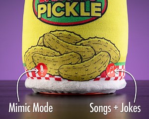 Dancing Pickle: A pickle plush that dances, sings, and mimics you!