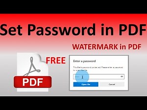 How to Password Protect PDF File /Set Password on PDF #pdf #pdffile #passwordprotected #editpdf