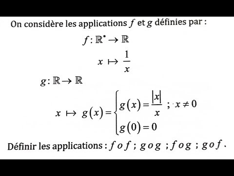 Applications 1 SM Exercice 26