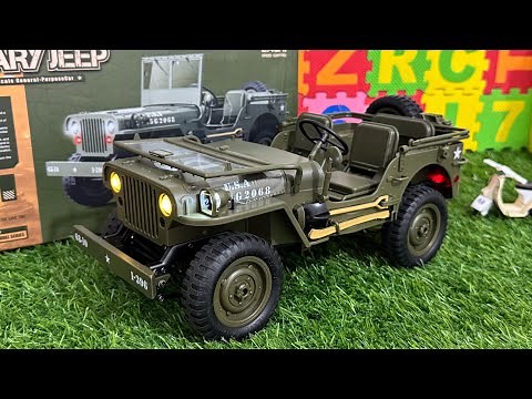 RC Big Modified Military JEEP Unboxing & Test video ! JJRC 1/12 Army jeep - RC7010