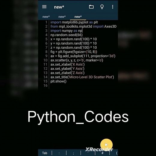 3d Scatter Plot in Python #Python_Codes #python #matplotlib #coding #shorts #youtube #youtubeshorts