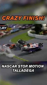 CRAZY FINISH AT TALLADEGA // NASCAR Stop Motion