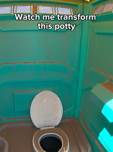 This unit hasn't been touched in months. Watch me make it good as new. 🌲 #portapotty #satisfyingcleaning #cleantok #bluecollar #beforeandafter