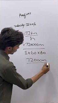 Convert km/h to m/s in Seconds | Easy Prefix Trick #exambro #education #exampreparation #physics
