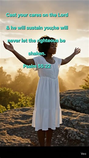 ✝️☝🏼#promises #cast #cares #Lord, #sustain #righteous #transfer #weight #worries #fears #stress #God
