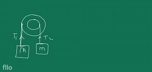 8. Two blocks each of mass m are hanging from a stepped pulley ... | Filo
