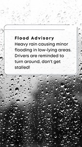 Miami-Dade under “Flood Advisory” until 10:30 AM EDT! Heavy rain causing minor flooding in low-lying areas. Drivers are reminded to turn around, don't get stalled! #MiamiFlood #StaySafe | City of Miami Government | Facebook