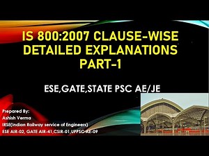 IS:800-2007 Clausewise Codal Explanations|Steel Structure|Learn With Concepts|ESE|GATE|SSC JE|Part-1