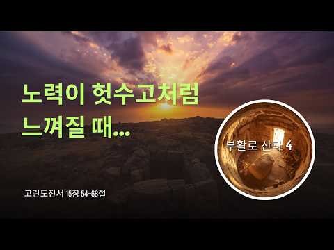 노력이 헛수고처럼 느껴질 때... | 본문:고린도전서 15장 54~58절 | 이진욱 목사 | The 제자교회
