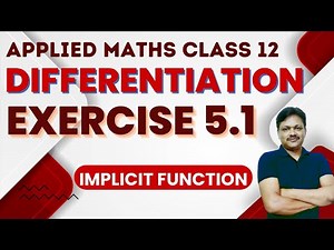Differentiation Ex 5.1 | Applied mathematics class 12 | Gaur Classes