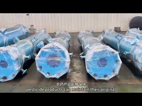 Graphite block heat exchanger for chemical industry