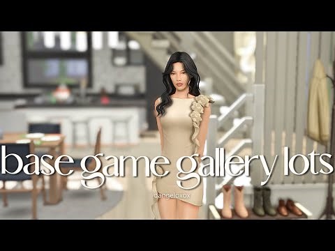 10 Aesthetic BASE GAME Gallery Lots For The Sims 4