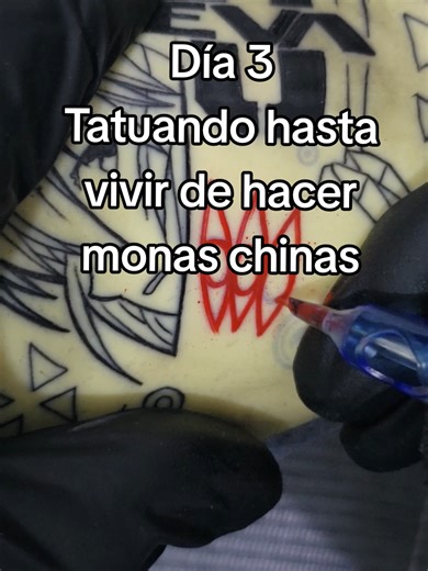 700 años para el día 3, pero seguimos, día de práctica y de tiktok insano. #animetattoo #tatuaje #animeart #costarica #tattoopractice