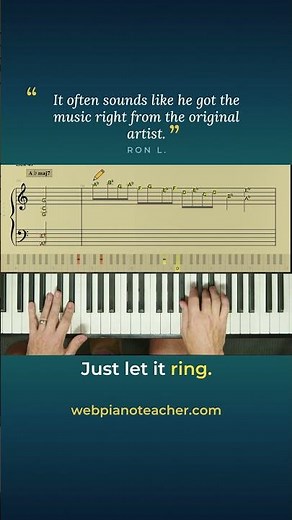 Hold The Pedal Through The Whole Run - Why This Jazz Lick Does Not Blur, Smooth Piano Jazz