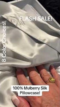 Blissy's 100% Mulberry Silk Pillowcase! 😴 ✨