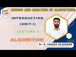 LEC 2 | Algorithm | DESIGN AND ANALYSIS OF ALGORITHMS | DAA