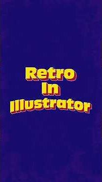 Retro Text Effect in Illustrator | Vintage Typography Tutorial #adobeillustrator
