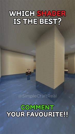Which #poolrooms Shader Is The Best? -Part 14 #minecraft #minecraftshorts