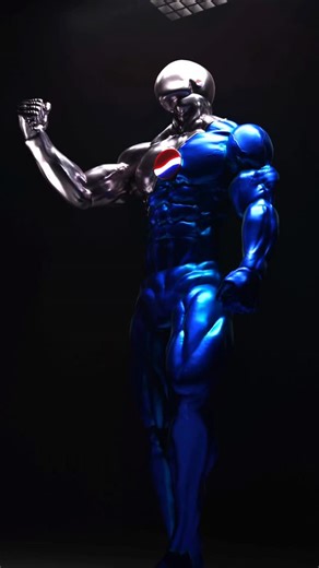Damien Varghese on Instagram: "This idea came to me at 3am Pepsi Man in blender 3D. Made this an opportunity to make another attempt at an anatomically correct 3d body. My focus was the torso and arms and making sure the muscles actually fit in place and weren’t just general bumps. #pepsi #pepsiman #blender3d #anatomy #3d"