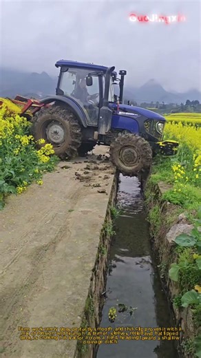 Farmer Drives Tractor, Gets Stuck, Then Powers Out