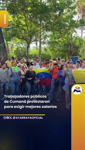 Protesta de Trabajadores Públicos en Cumaná por Salaries Justos