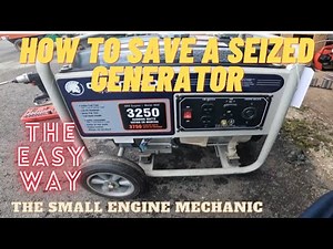 How to save a Seized generator.